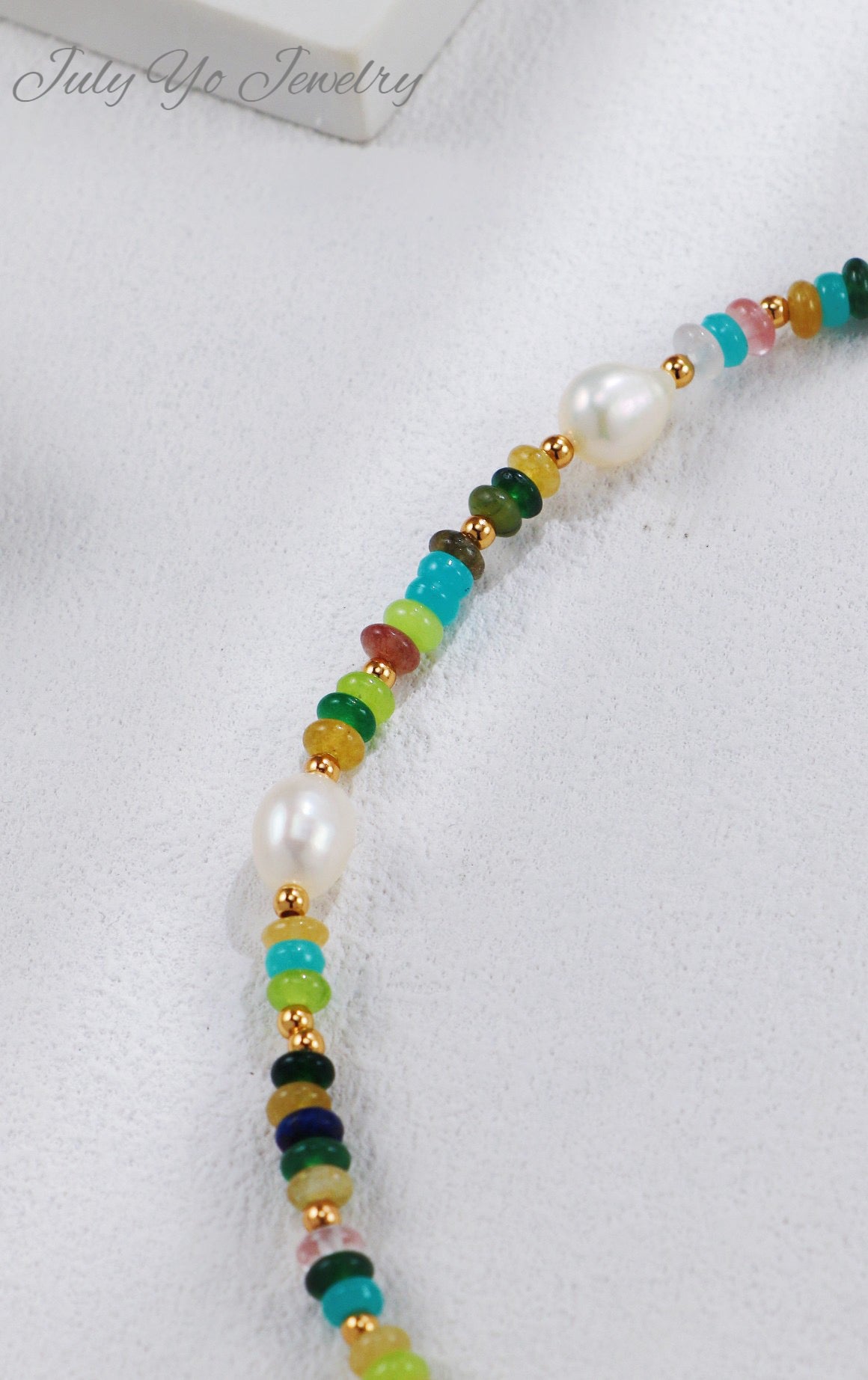 【 Light Luxury Iridescent 】S925 Silver and Gold Rainbow Pearl Necklace! Retro Baroque Luster! A niche and high-end gift