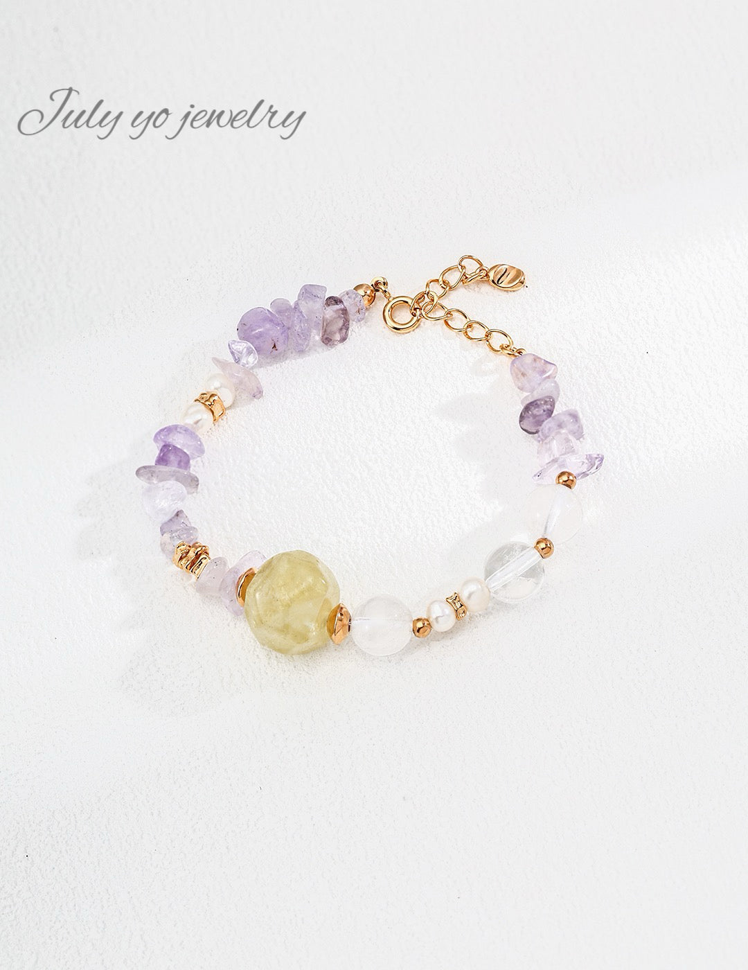 ✨ S925 silver simple and colorful crystal bracelet - natural energy gemstone, fashionable and versatile layering style ✨