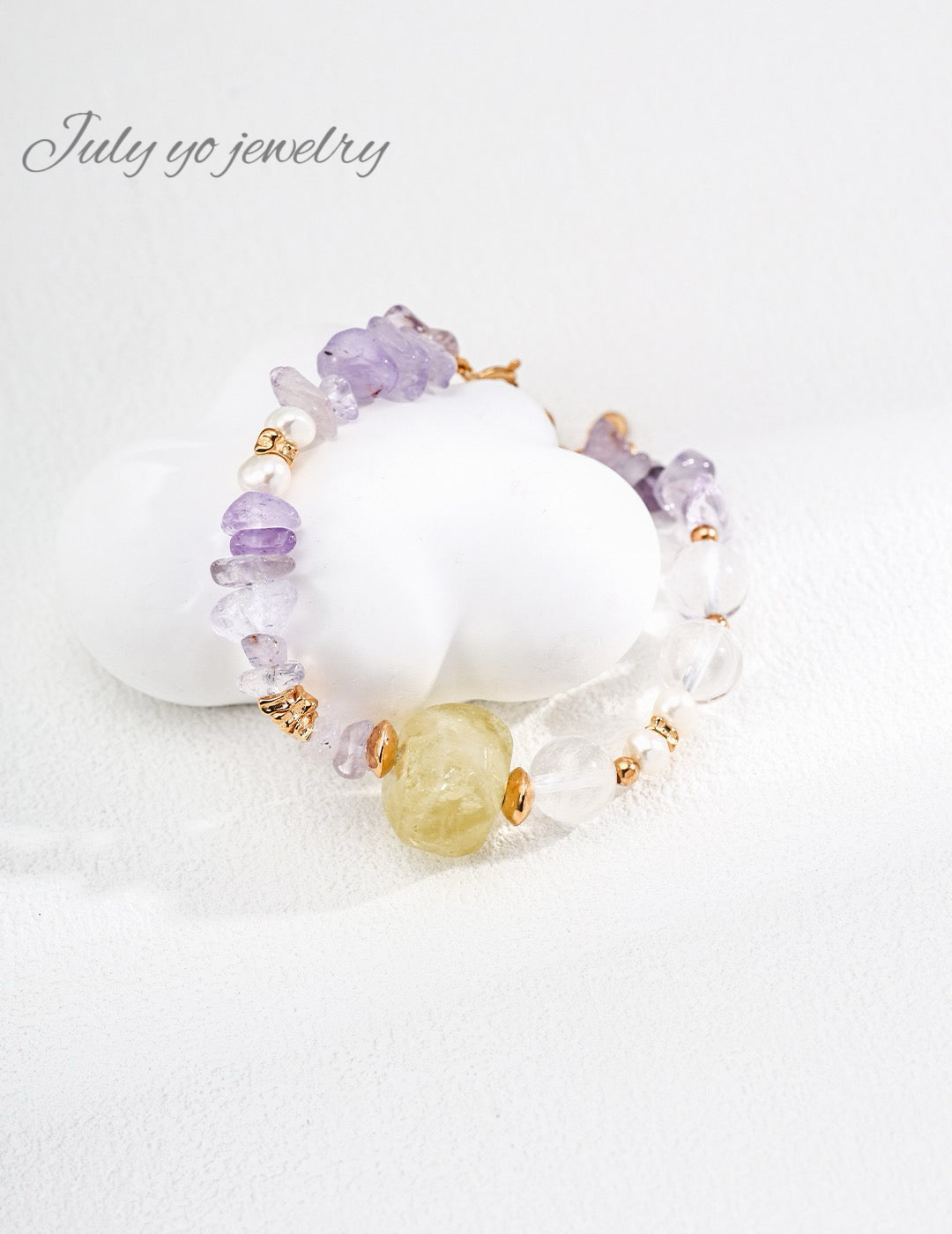 ✨ S925 silver simple and colorful crystal bracelet - natural energy gemstone, fashionable and versatile layering style ✨