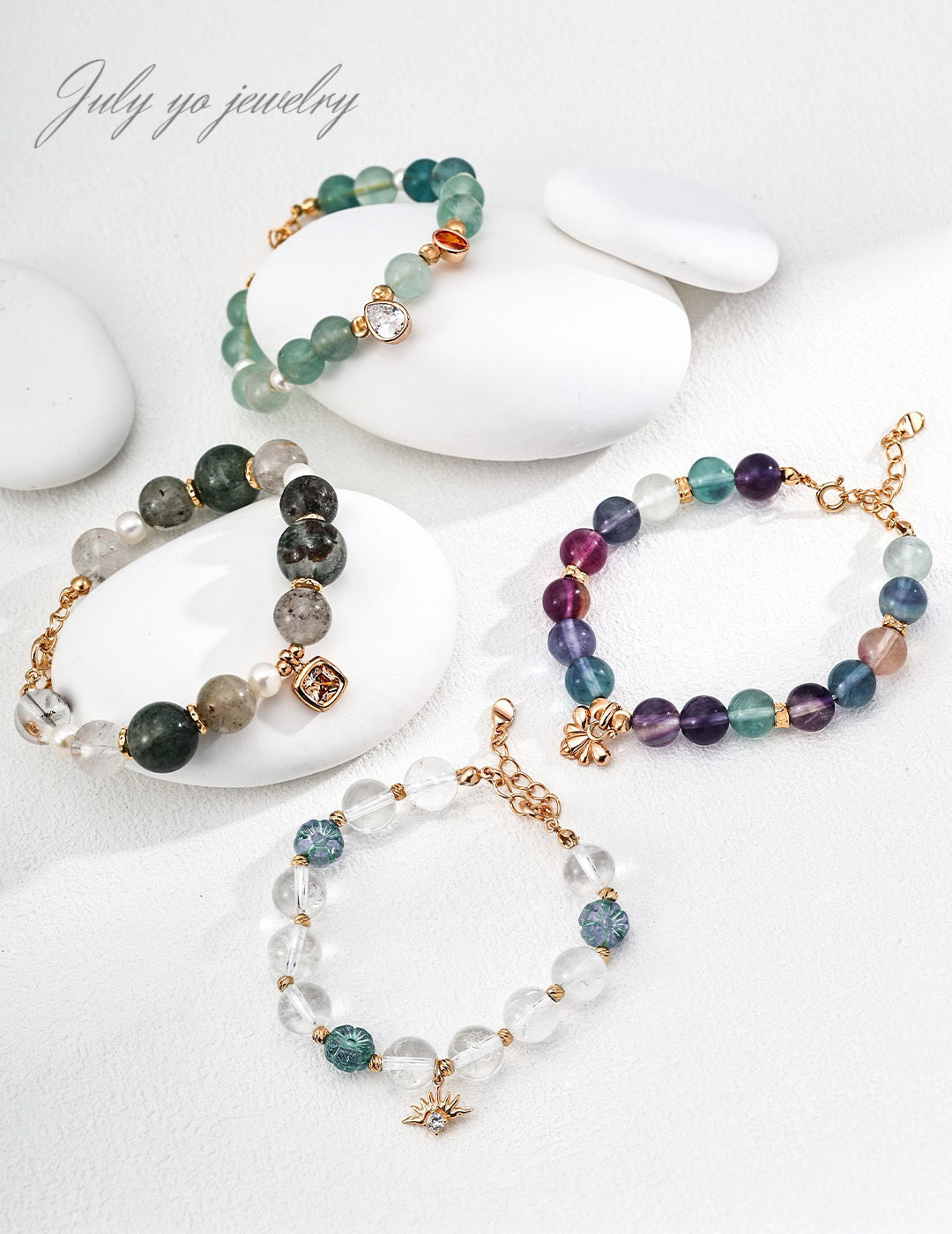 S925 Silver Natural Pearl Fluorite Zircon Bracelet: Light Luxury and elegance, Dynamic and dazzling