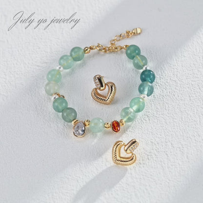 S925 Silver Natural Pearl Fluorite Zircon Bracelet: Light Luxury and elegance, Dynamic and dazzling